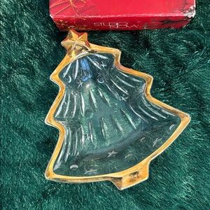 🆕Vintage Studio Nova “Yuletide Spirit” Christmas Tree Dish